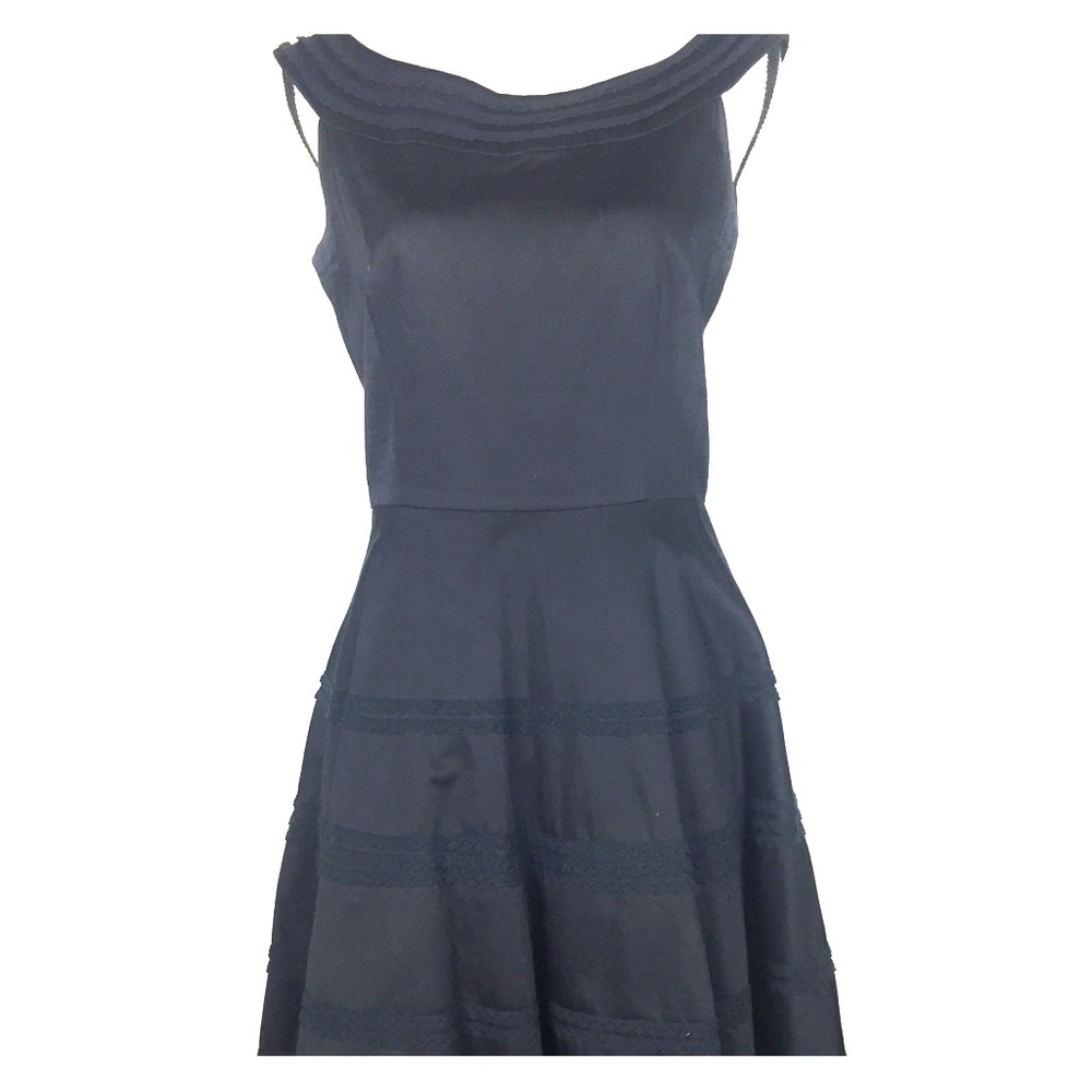 Black Scoop Neck Fit & Flare Audrey Hepburn Dress